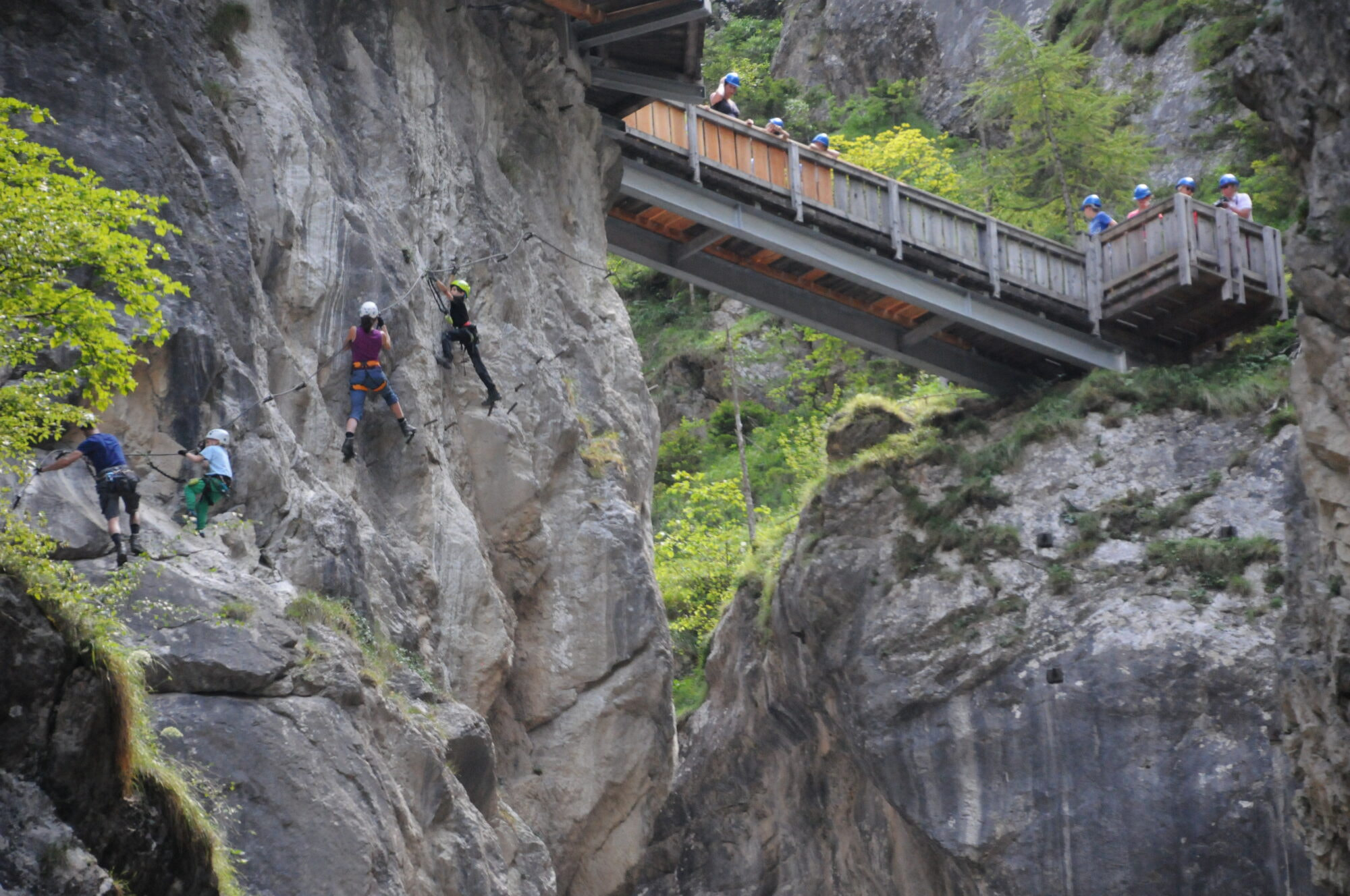 Klettersteig in der Galitzenklamm